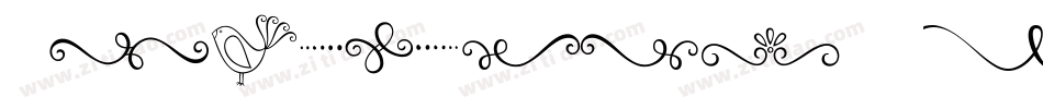 Amelia Ornaments字体转换